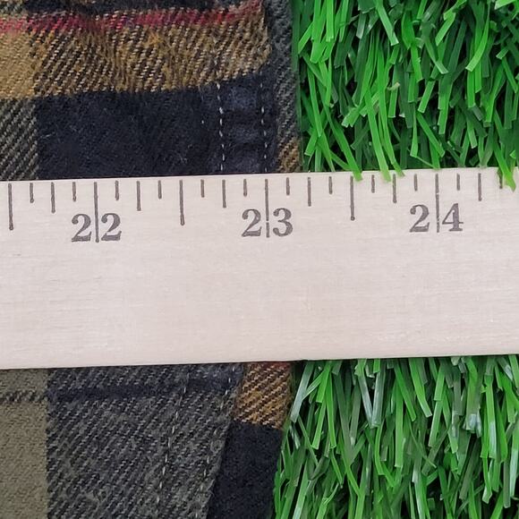 Red-Head Flannel Button Shirt Large 23x28 Shadow Plaid - Picture 13 of 14